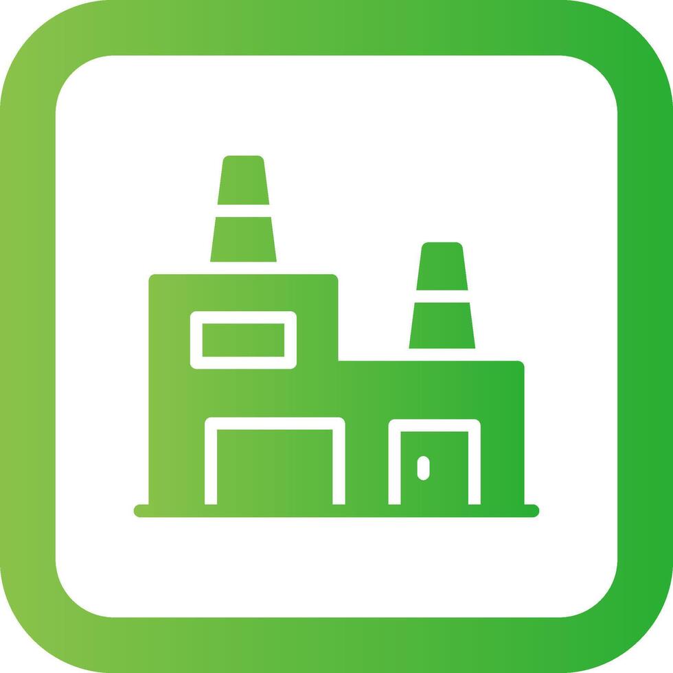 Recycling Plant Creative Icon Design vector