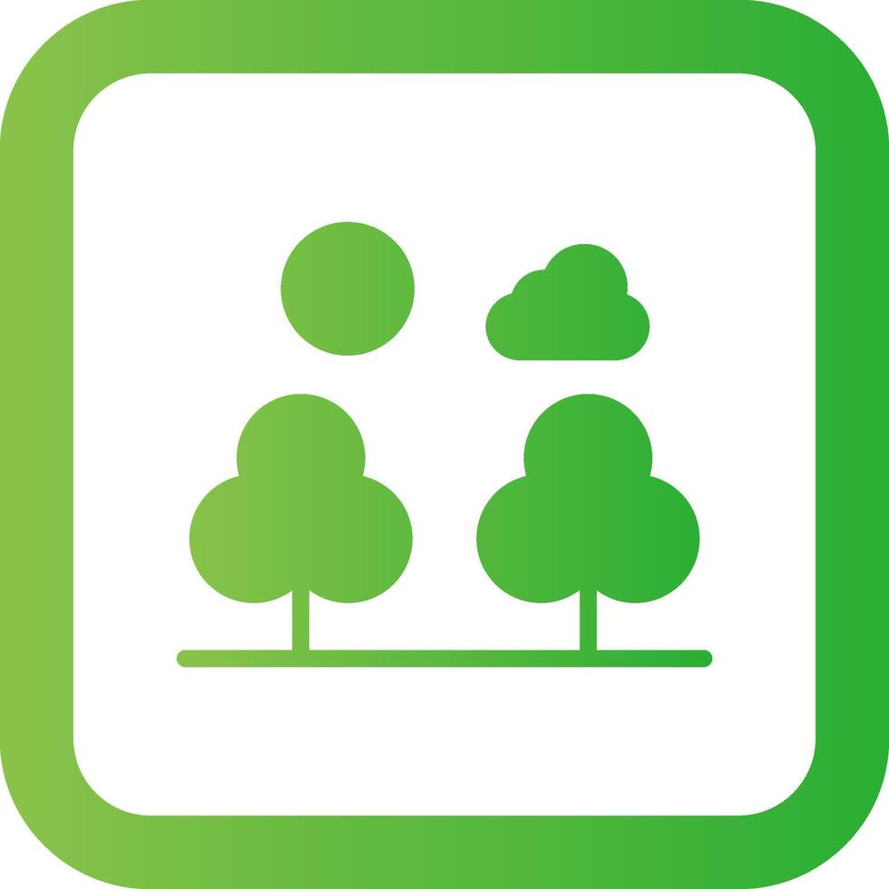 Forest Landscape Creative Icon Design vector