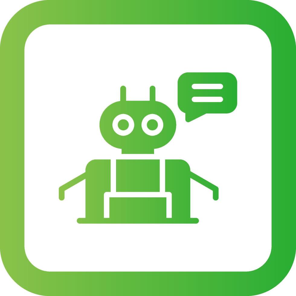 Chatbot Creative Icon Design vector