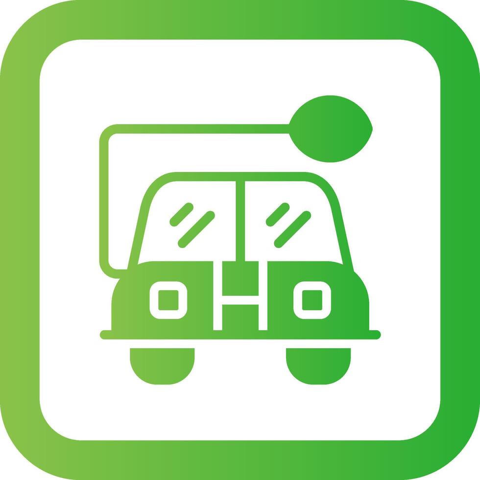 Eco Car Creative Icon Design vector