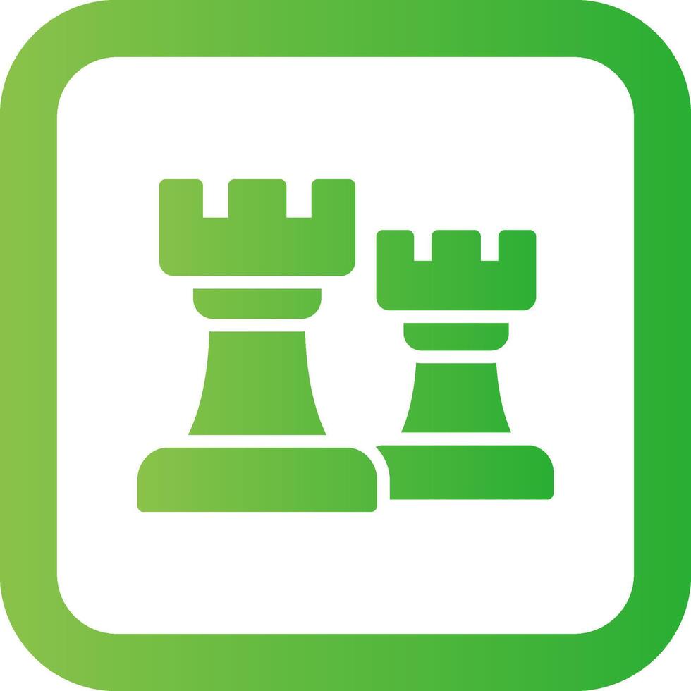 Chess Towers Creative Icon Design vector