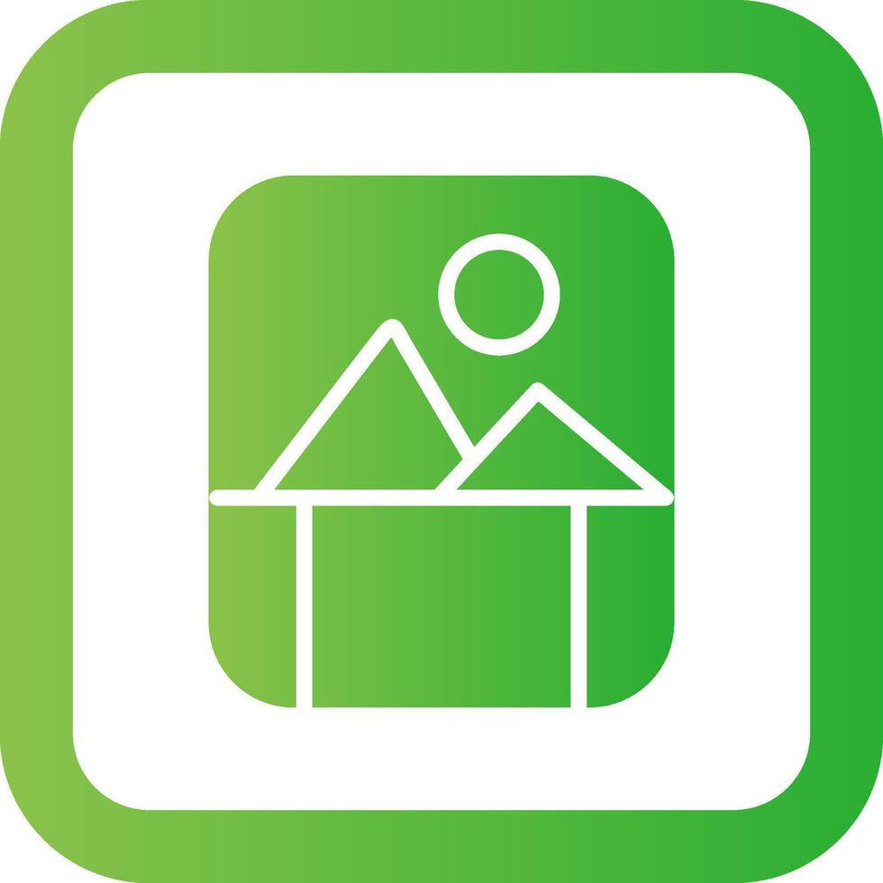 Bending Picture Caption Creative Icon Design vector