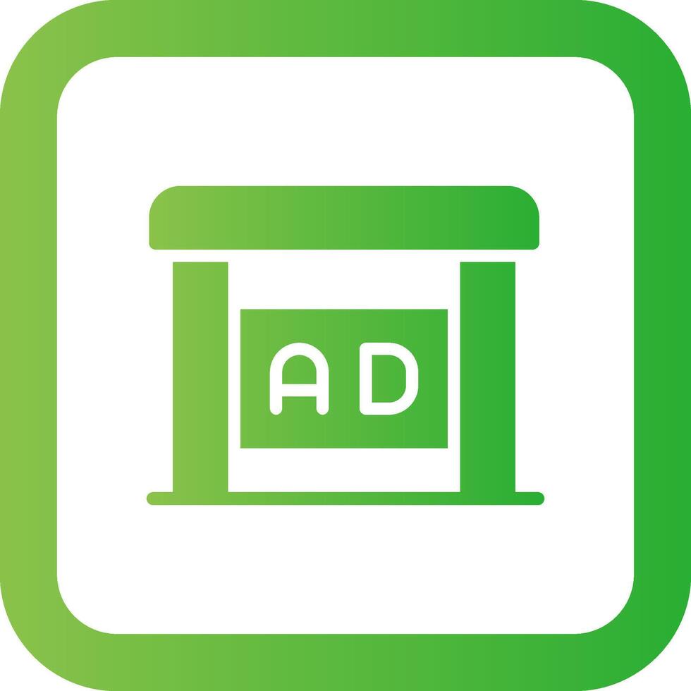 Shelter Ad Creative Icon Design vector
