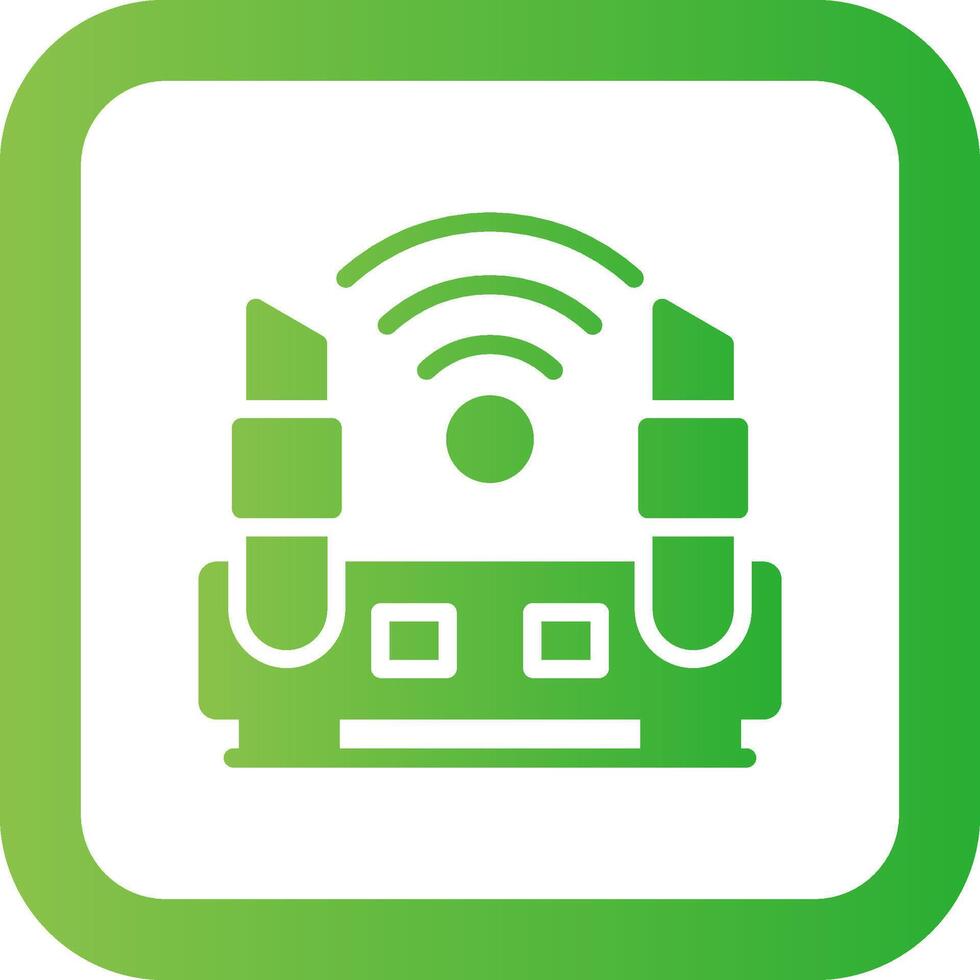 Wifi Router Creative Icon Design vector