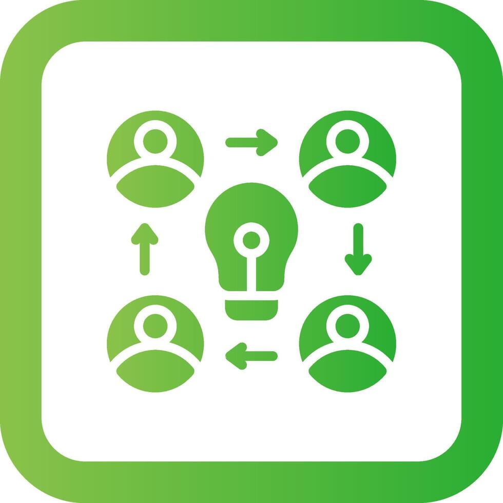 Collaboration Creative Icon Design vector