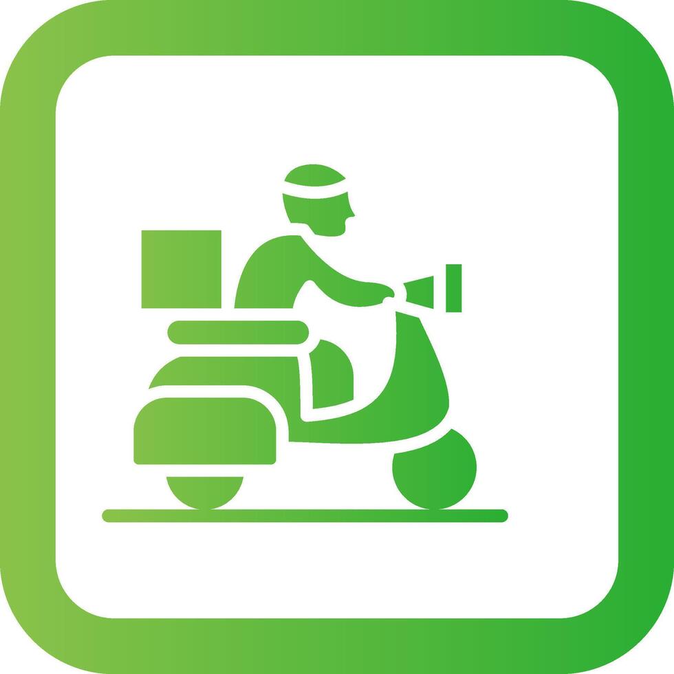 Delivery Bike Creative Icon Design vector