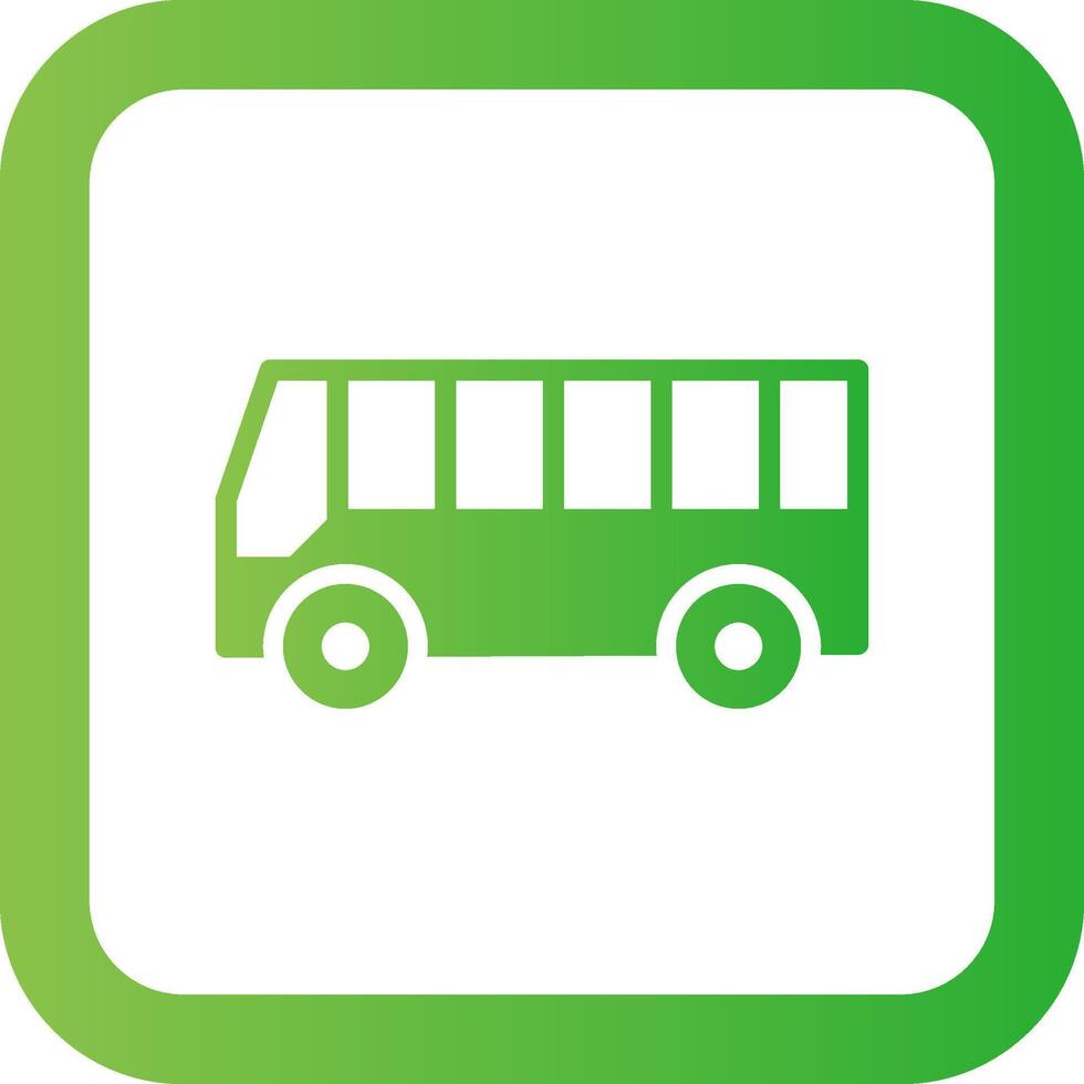 Bus Creative Icon Design vector