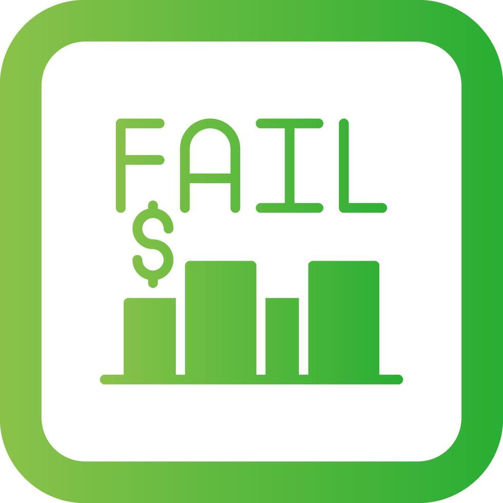 Business Fail Creative Icon Design vector
