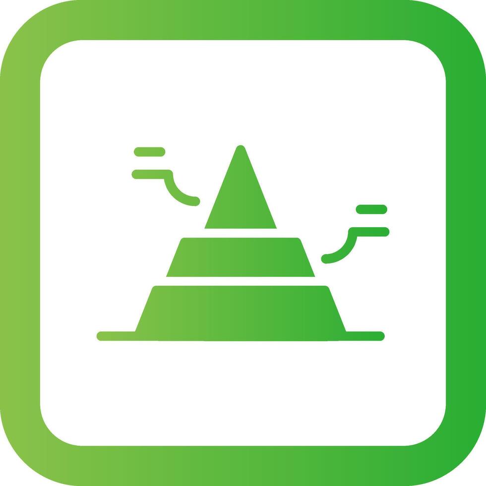 Basic Pyramid Creative Icon Design vector