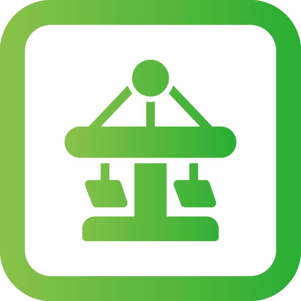 Merry Go Round Creative Icon Design vector