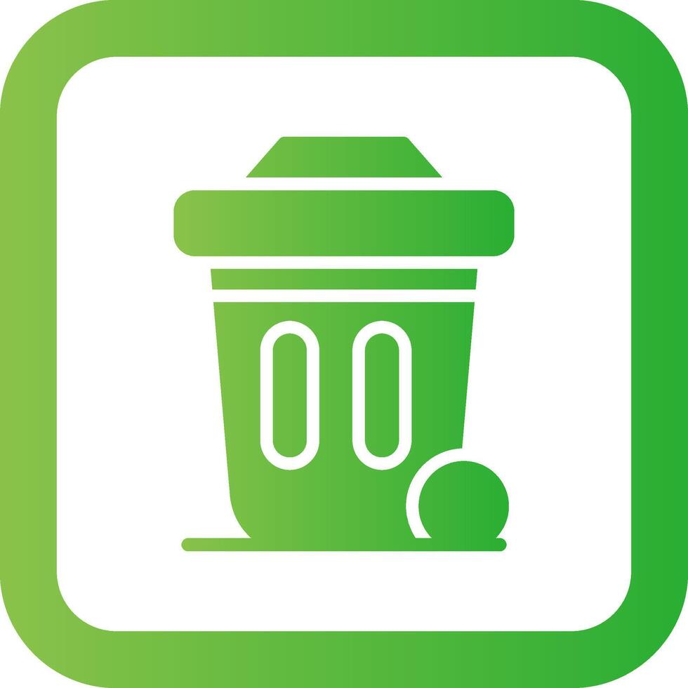 Dustbin Creative Icon Design vector