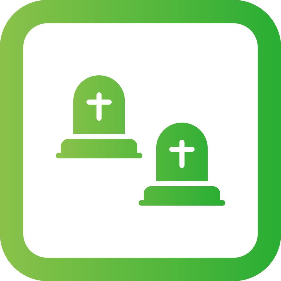 Cemetery Creative Icon Design vector