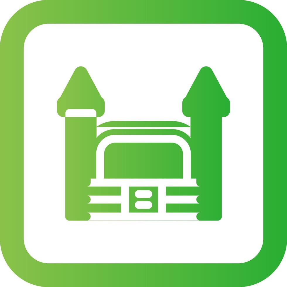 Bouncy Castle Creative Icon Design vector