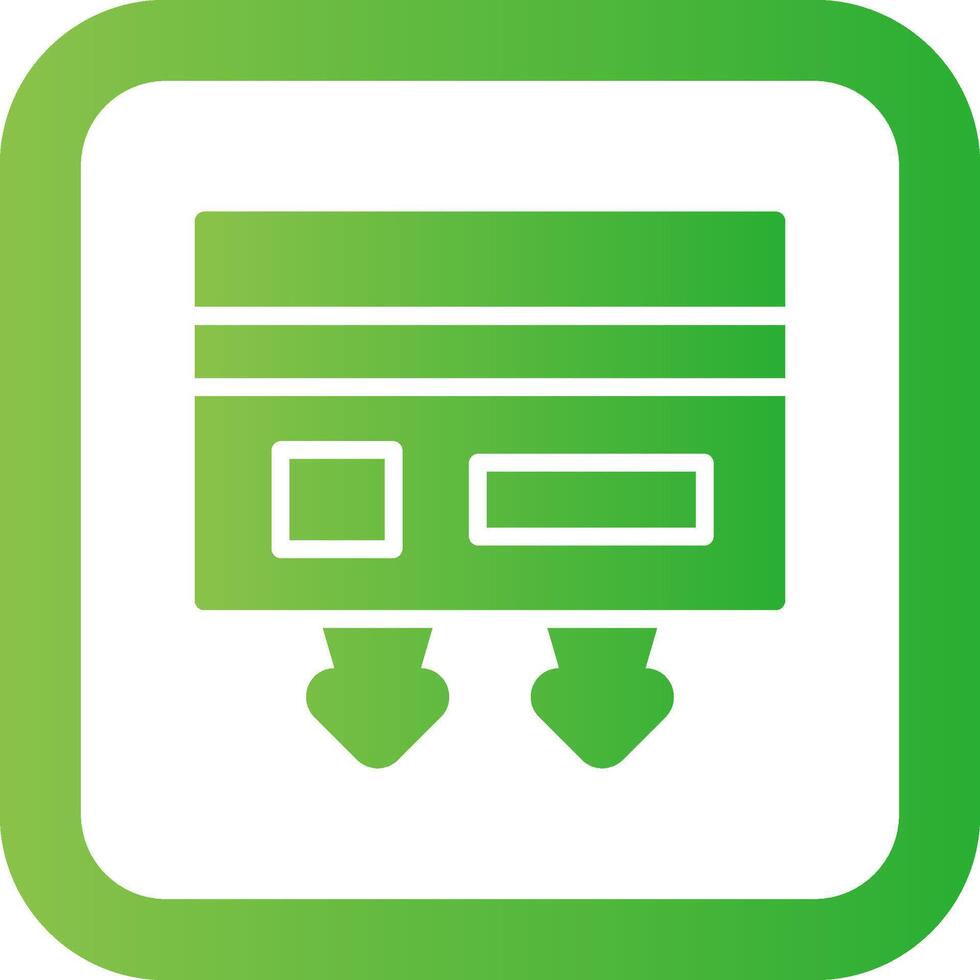 Cash Withdrawal Creative Icon Design vector