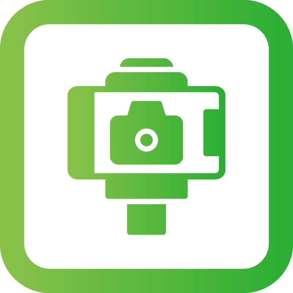 Selfie Stick Creative Icon Design vector