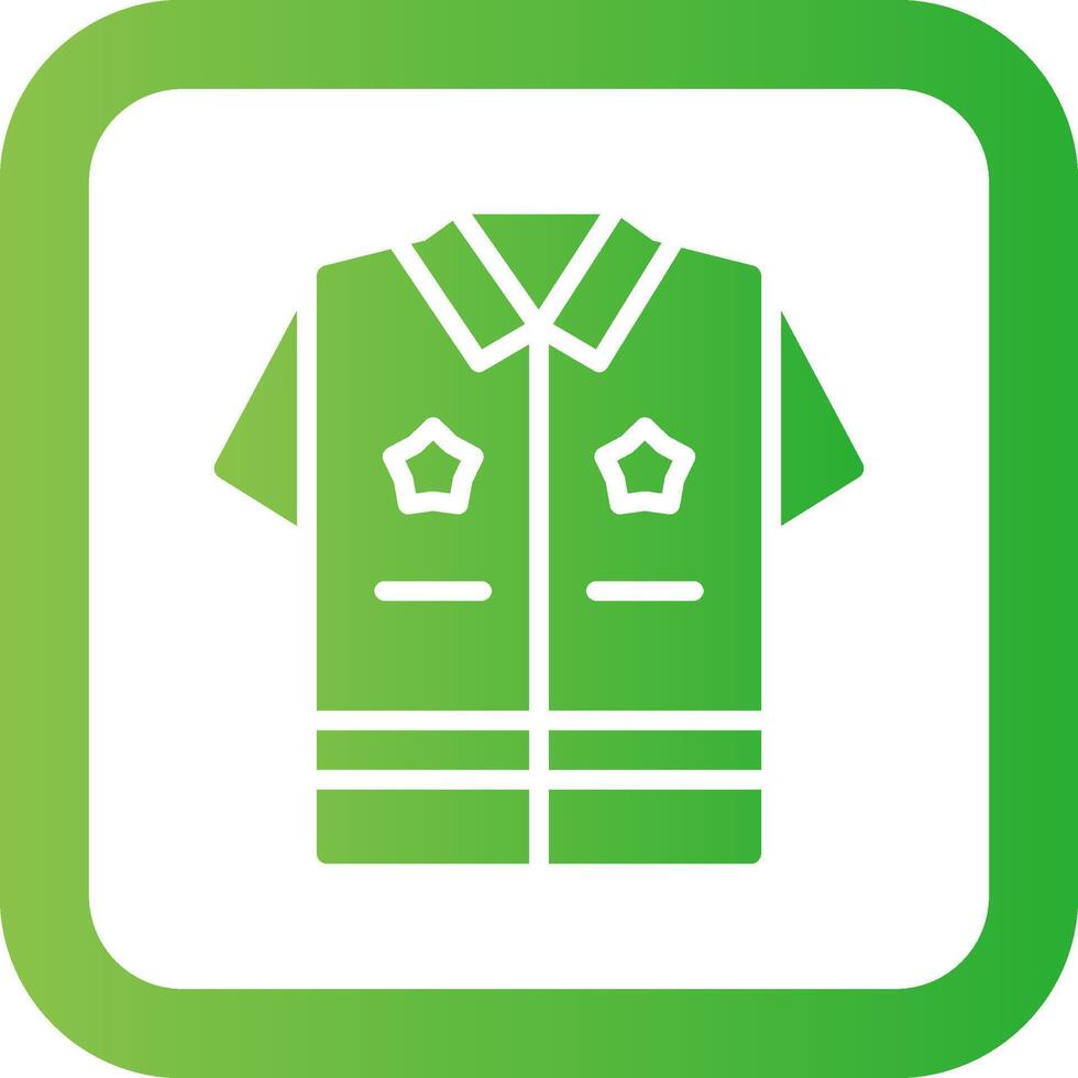 Police Uniform Creative Icon Design vector