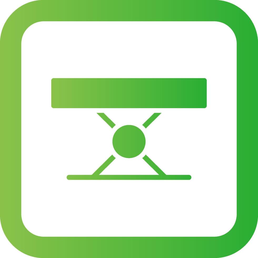 Folding Table Creative Icon Design vector