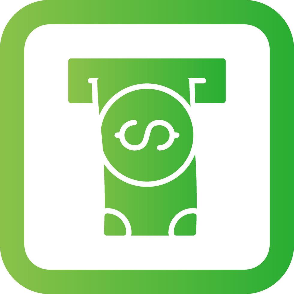 Withdrawal Creative Icon Design vector