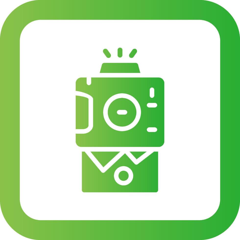 Instant Camera Creative Icon Design vector