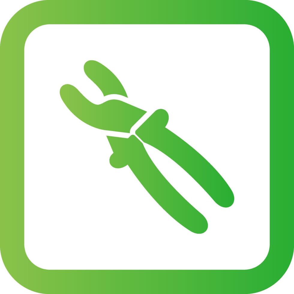 Needle Nose Pliers Creative Icon Design vector