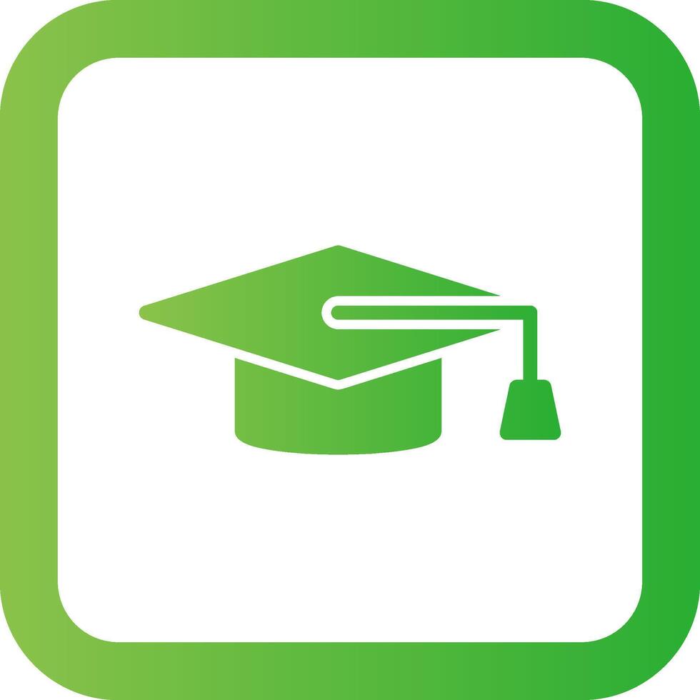 Graduation Cap Creative Icon Design vector