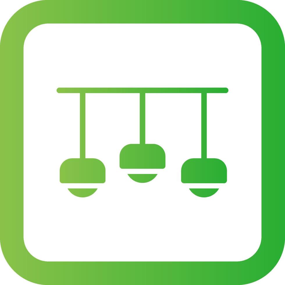 Ceiling Light Creative Icon Design vector