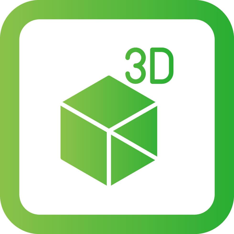 3D Object Creative Icon Design vector