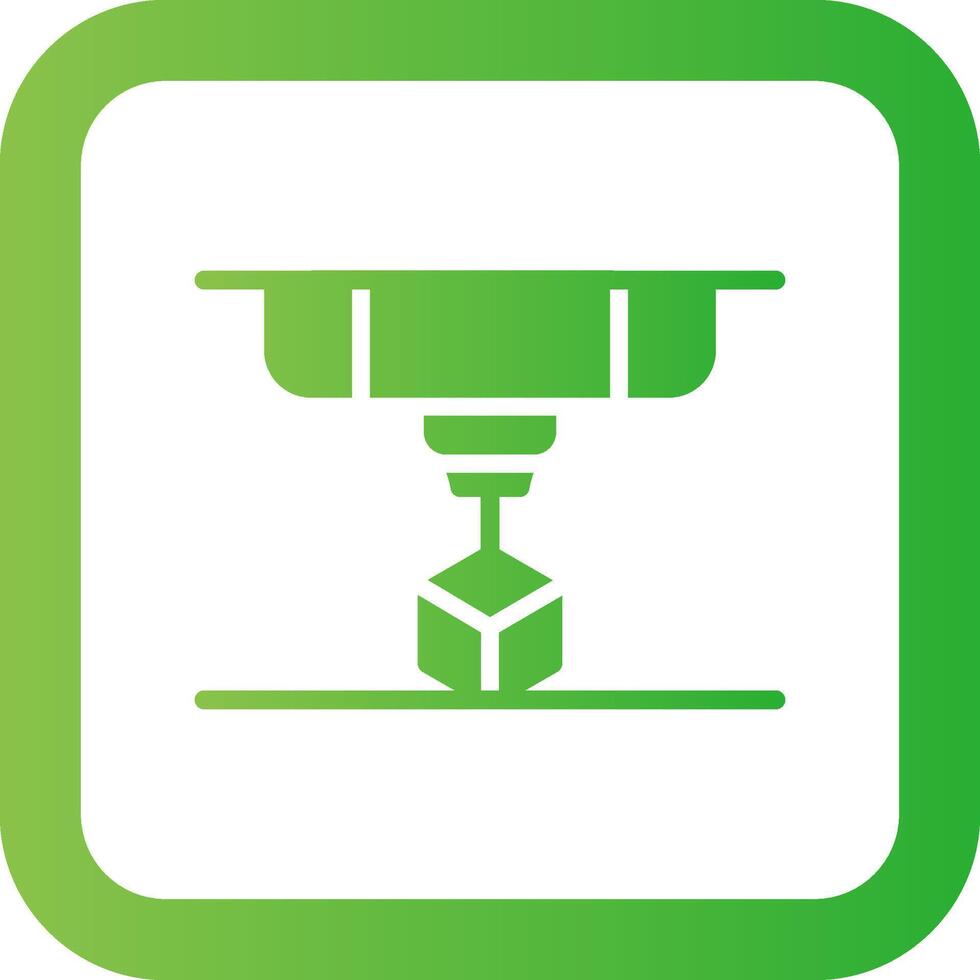 3D Printing Creative Icon Design vector