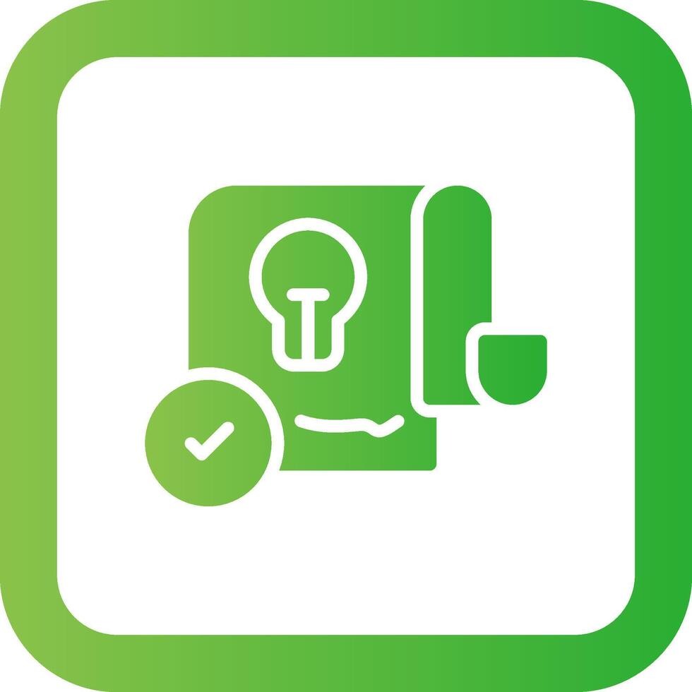 Patent Creative Icon Design vector
