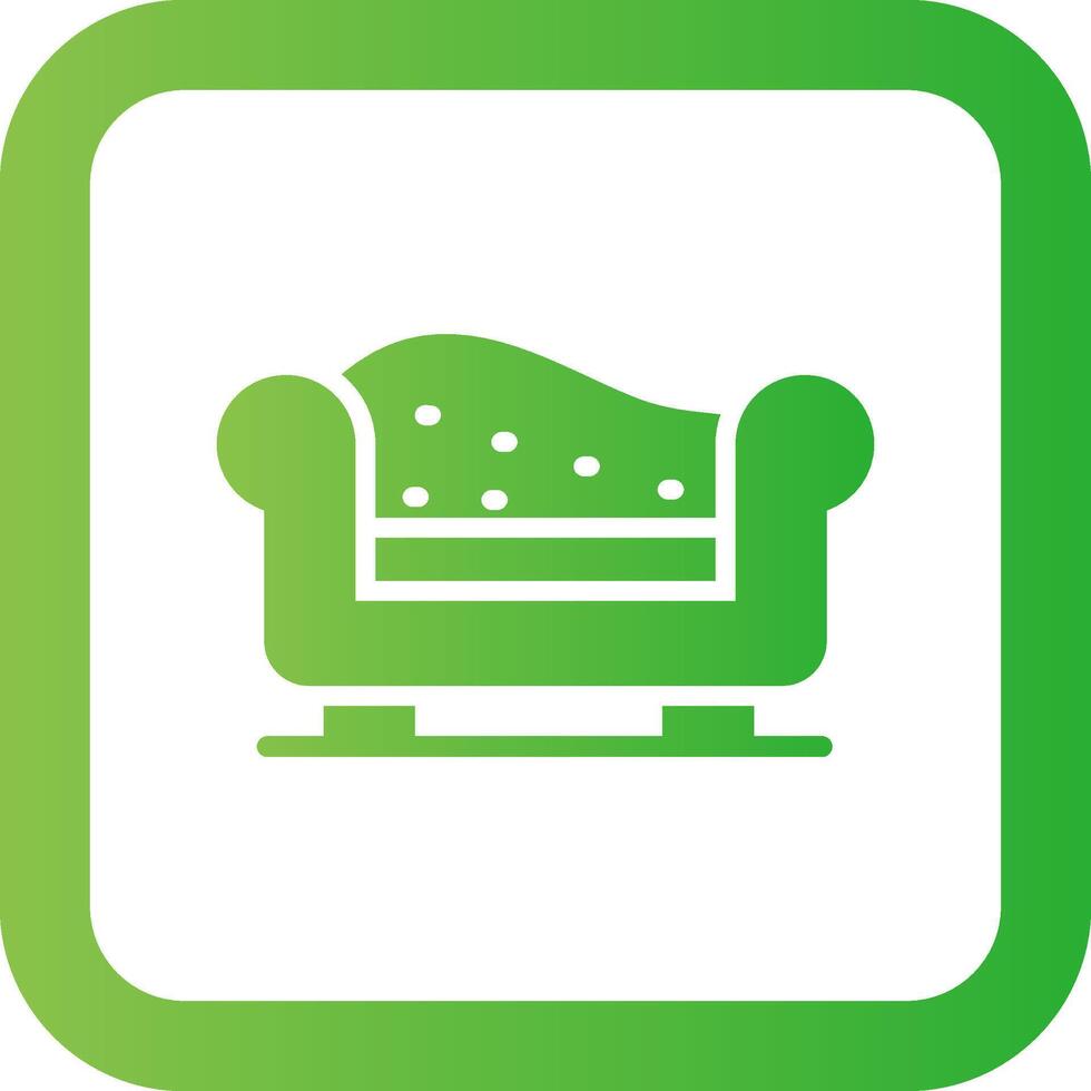 Chaise Longue Creative Icon Design vector