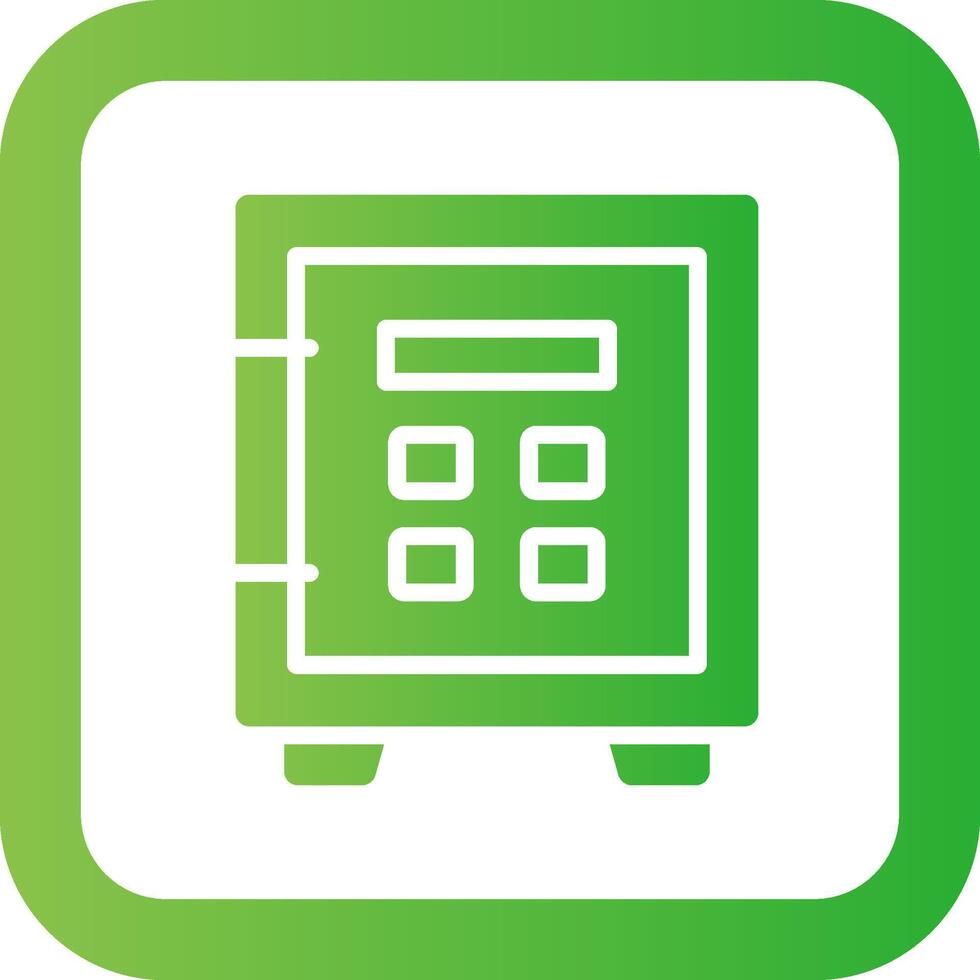Safe Lock Creative Icon Design vector
