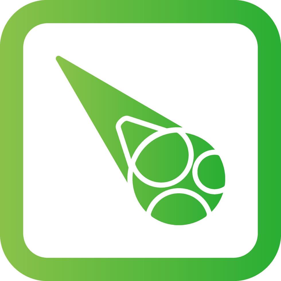 Meteorite Creative Icon Design vector