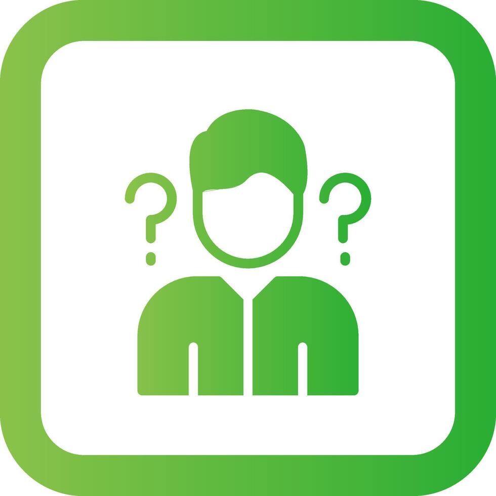 Uncertainty Creative Icon Design vector