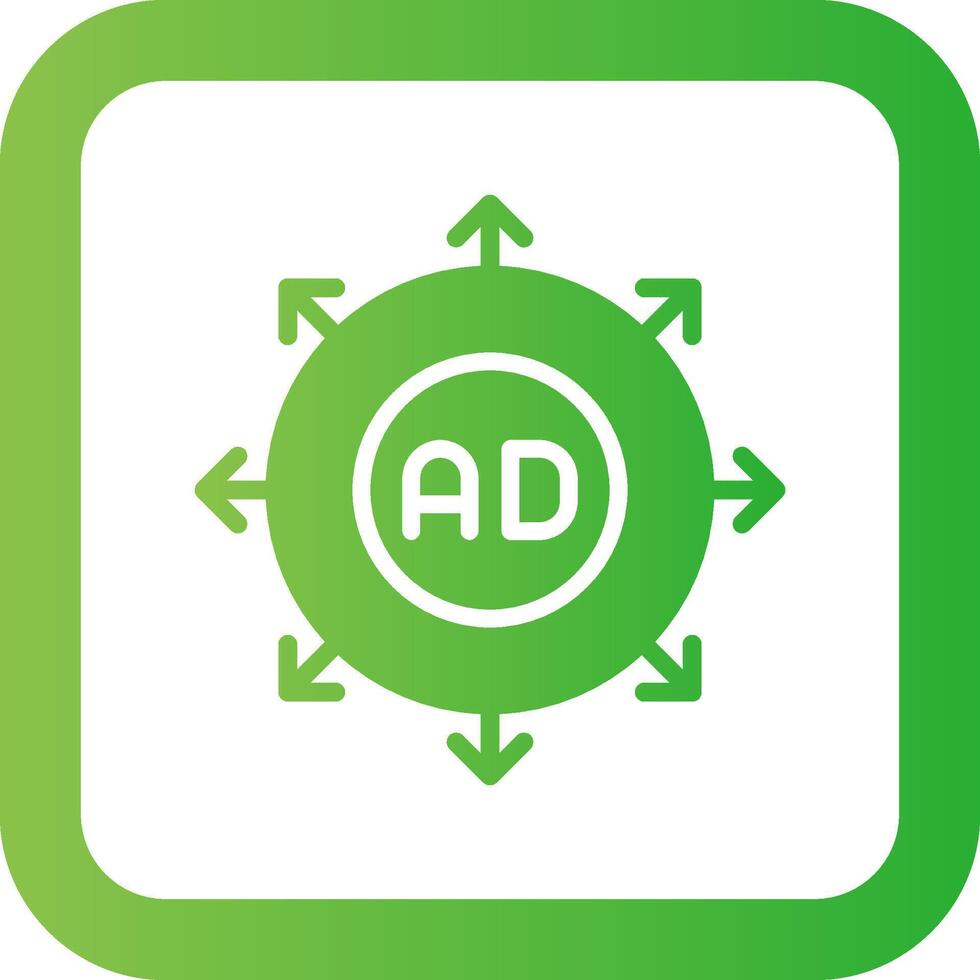Advertising Submission Creative Icon Design vector
