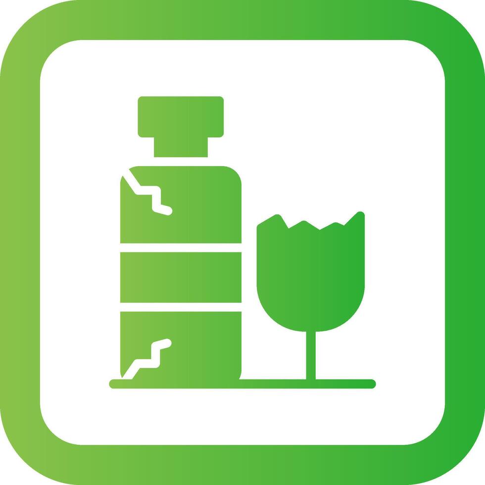 diseño de icono creativo de botella de vidrio vector