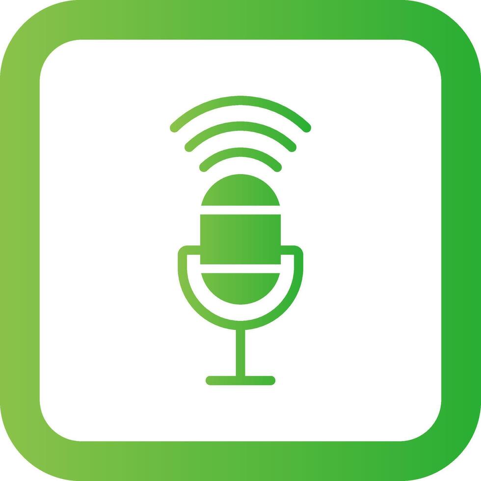 Voice Control Creative Icon Design vector