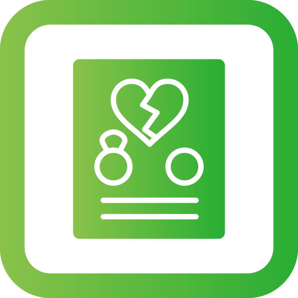 Divorce Creative Icon Design vector