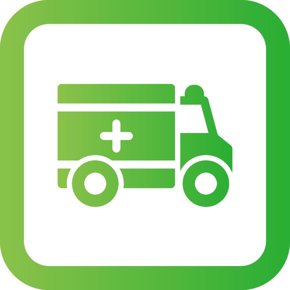 Ambulance Creative Icon Design vector