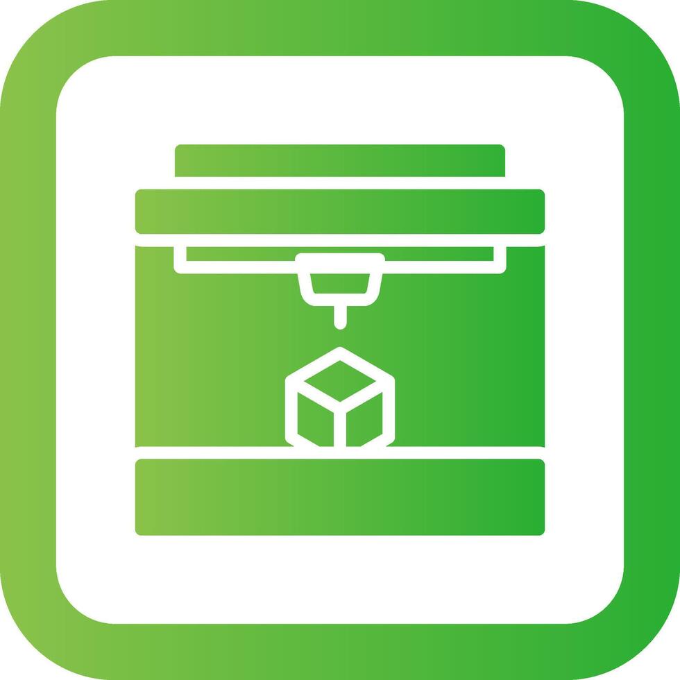 3D Printing Creative Icon Design vector
