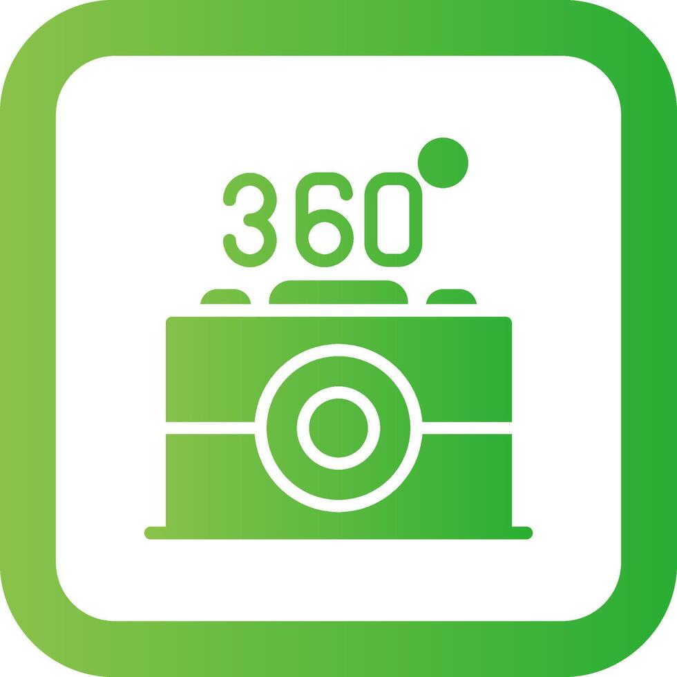 360 Camera Creative Icon Design vector