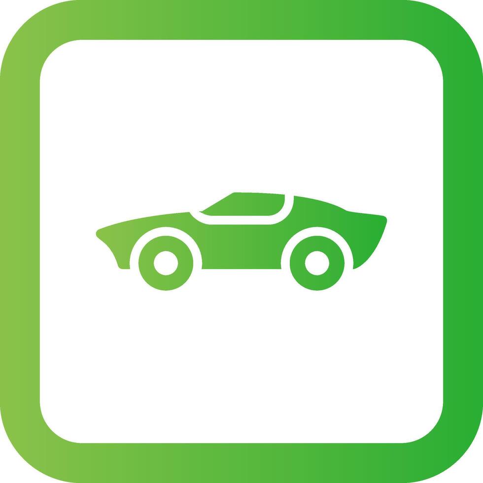 Sports Car Creative Icon Design vector