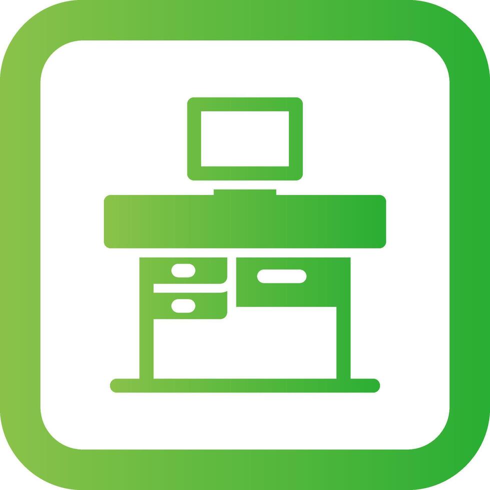 Office Table Creative Icon Design vector