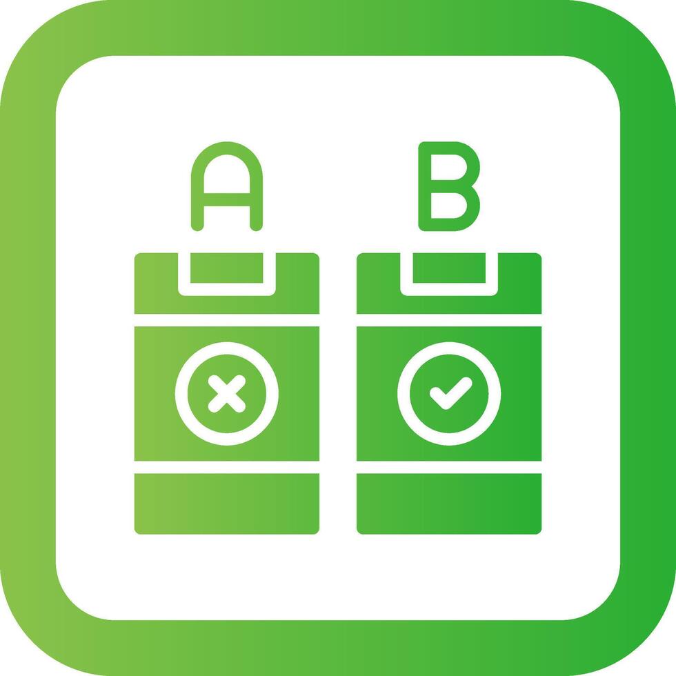 AB Testing Creative Icon Design vector
