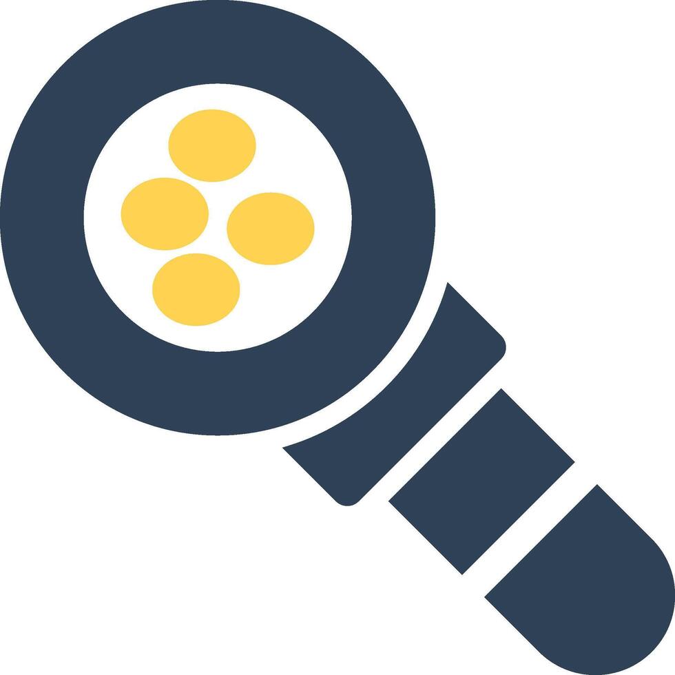 Magnifying Glass Creative Icon Design vector