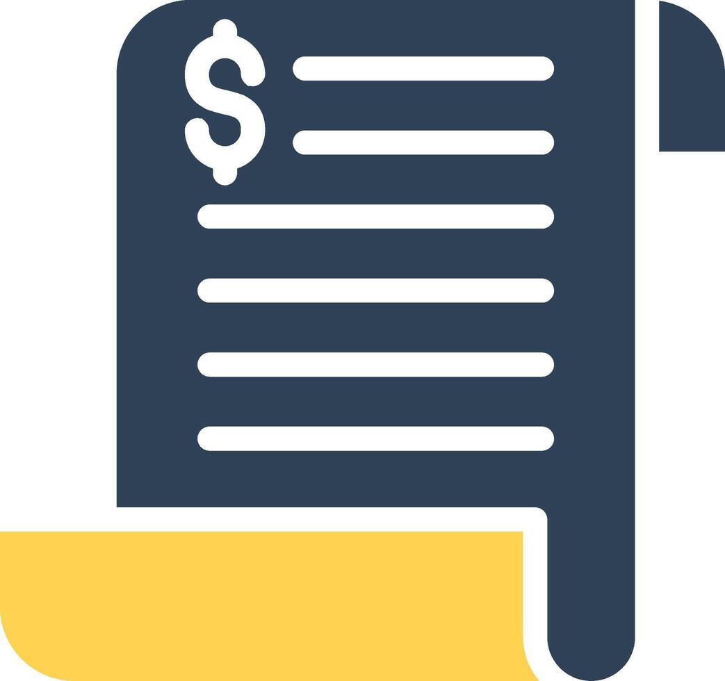 Bill Creative Icon Design vector