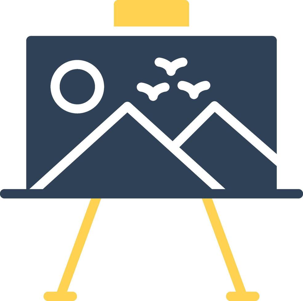 Paint Canvas Creative Icon Design vector