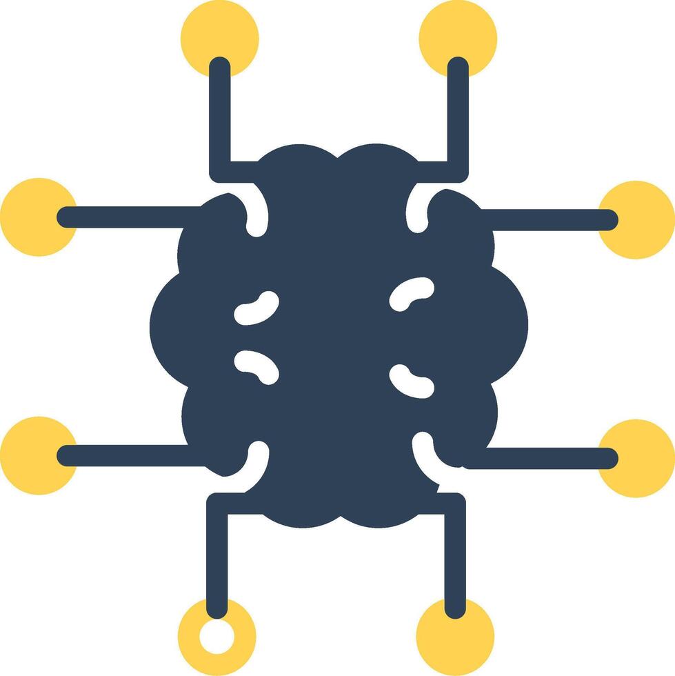 Neuroimaging Creative Icon Design vector