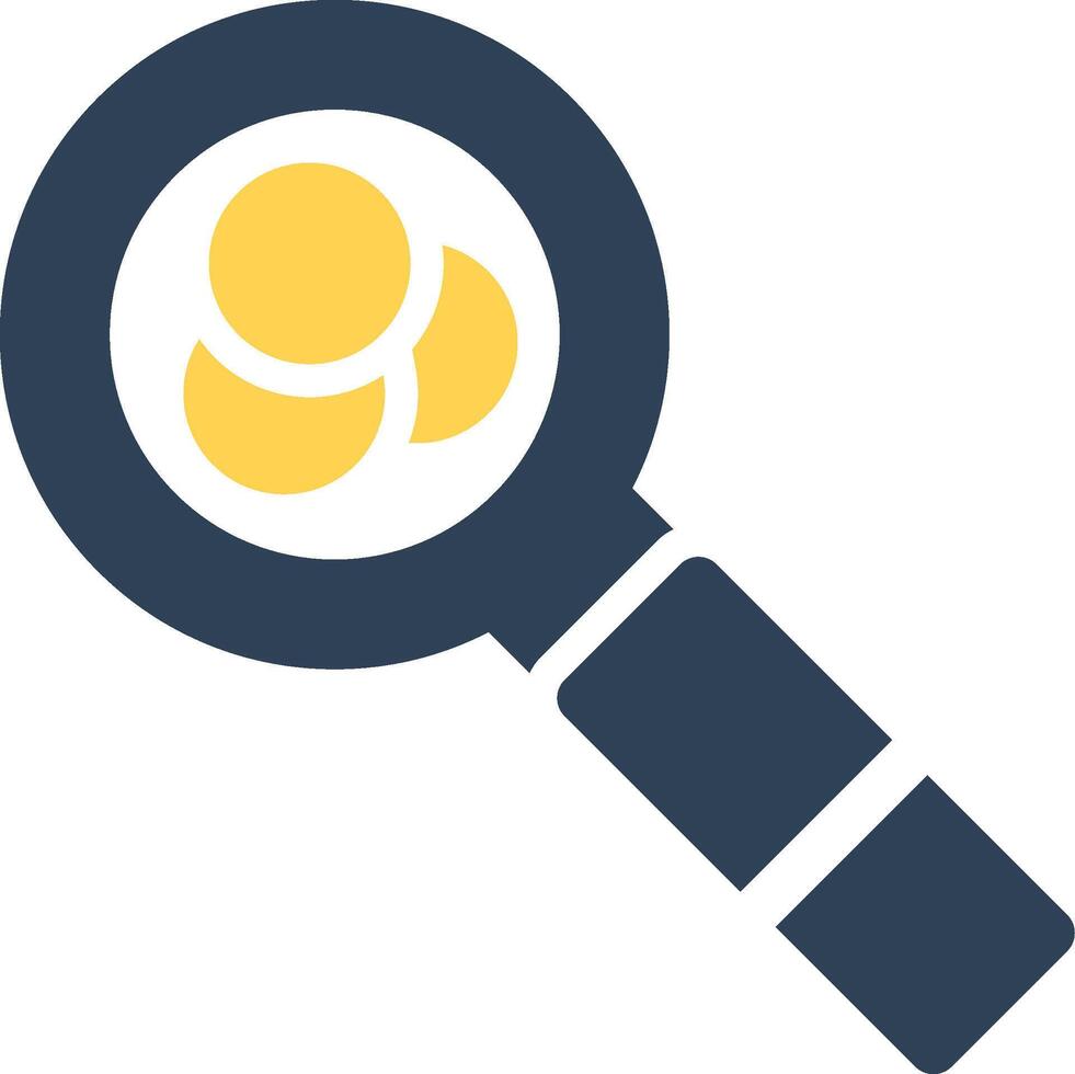 Magnifying Glass Creative Icon Design vector