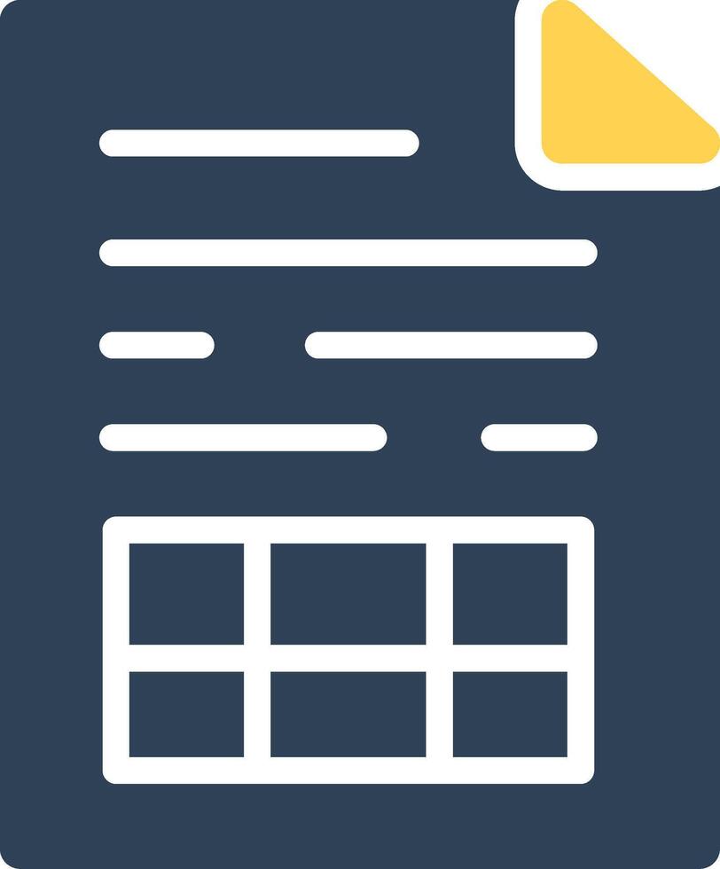 Spreadsheet Creative Icon Design vector