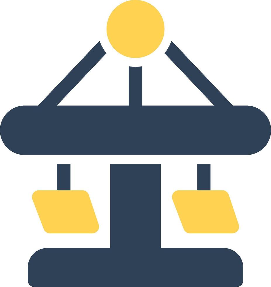 Merry Go Round Creative Icon Design vector